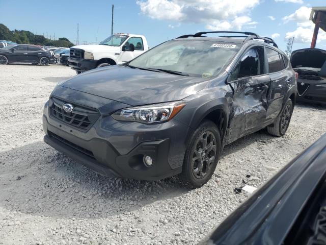 JF2GTHRC3MH213406 - 2021 SUBARU CROSSTREK SPORT GRAY photo 1