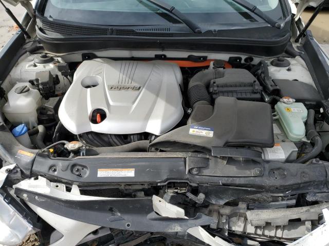 KMHEC4A44FA125099 - 2015 HYUNDAI SONATA HYBRID WHITE photo 11