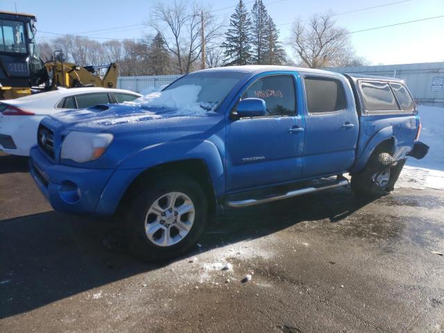 5TELU42N48Z484851 - 2008 TOYOTA TACOMA DOUBLE CAB BLUE photo 1