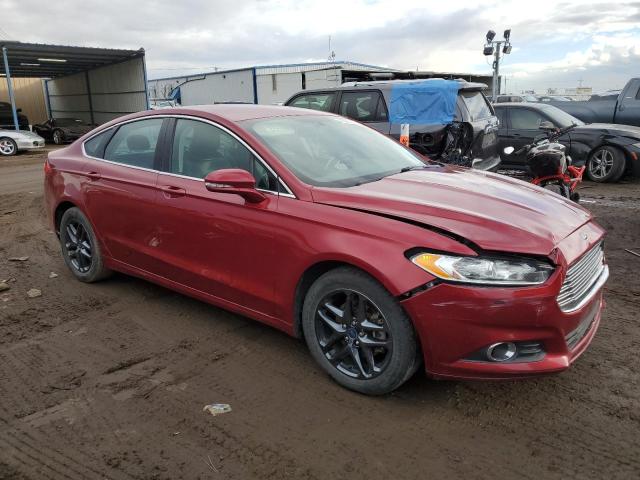 3FA6P0HDXGR185123 - 2016 FORD FUSION SE BURGUNDY photo 4