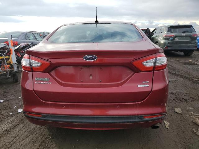 3FA6P0HDXGR185123 - 2016 FORD FUSION SE BURGUNDY photo 6