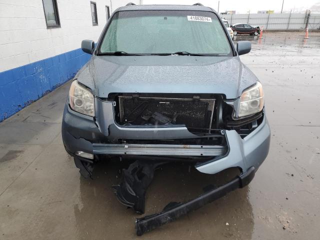 2HKYF18777H522663 - 2007 HONDA PILOT EXL BLUE photo 5