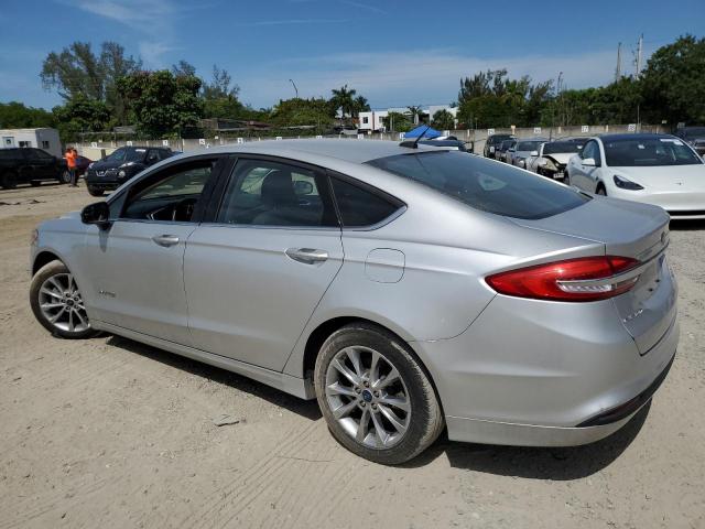 3FA6P0LU5HR314555 - 2017 FORD FUSION SE HYBRID SILVER photo 2