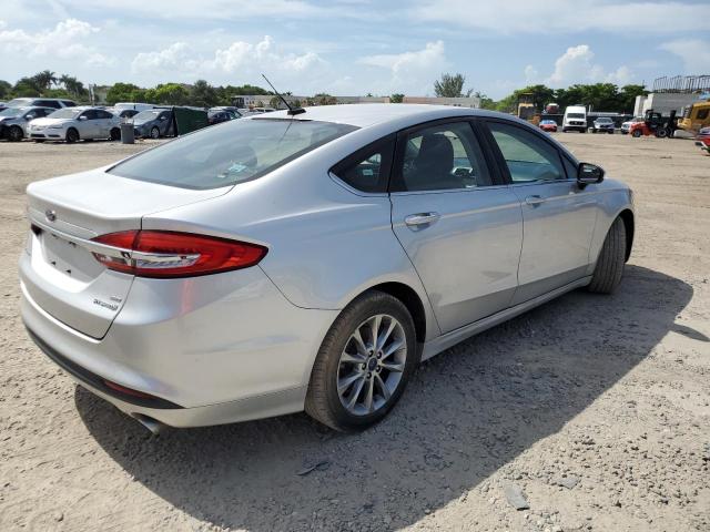 3FA6P0LU5HR314555 - 2017 FORD FUSION SE HYBRID SILVER photo 3