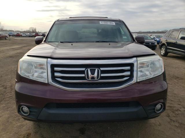 5FNYF4H90DB047595 - 2013 HONDA PILOT TOURING BURGUNDY photo 5