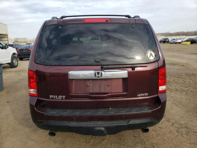 5FNYF4H90DB047595 - 2013 HONDA PILOT TOURING BURGUNDY photo 6