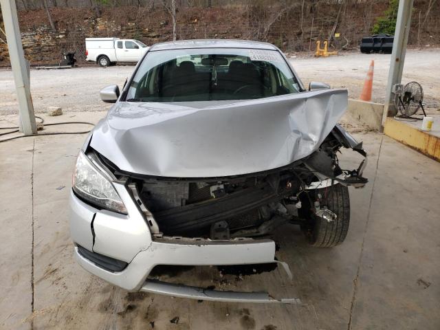 3N1AB7AP2EY207105 - 2014 NISSAN SENTRA S SILVER photo 5