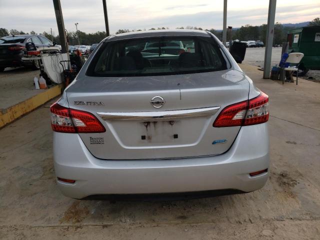 3N1AB7AP2EY207105 - 2014 NISSAN SENTRA S SILVER photo 6