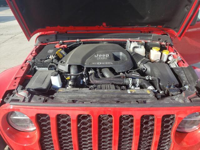 1C6JJTAM9NL163456 - 2022 JEEP GLADIATOR SPORT RED photo 11