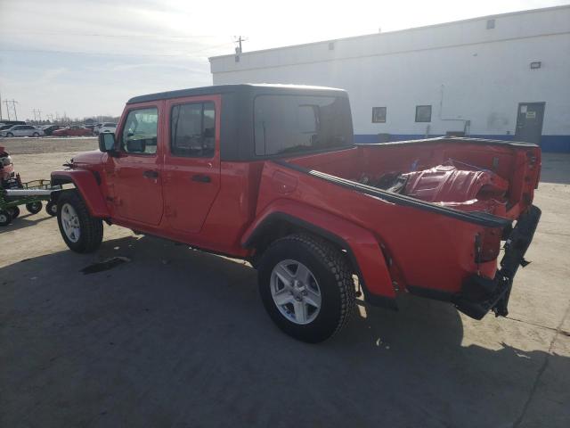 1C6JJTAM9NL163456 - 2022 JEEP GLADIATOR SPORT RED photo 2