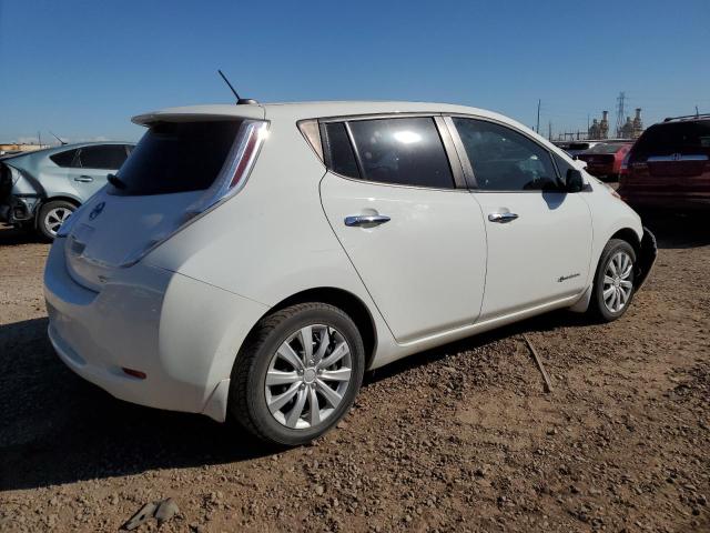 1N4AZ0CP3FC326035 - 2015 NISSAN LEAF S WHITE photo 3