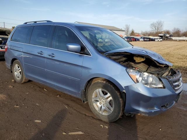 5FNRL38417B012953 - 2007 HONDA ODYSSEY EX BLUE photo 4