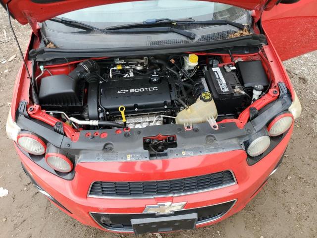 1G1JC5SHXF4156777 - 2015 CHEVROLET SONIC LT RED photo 11
