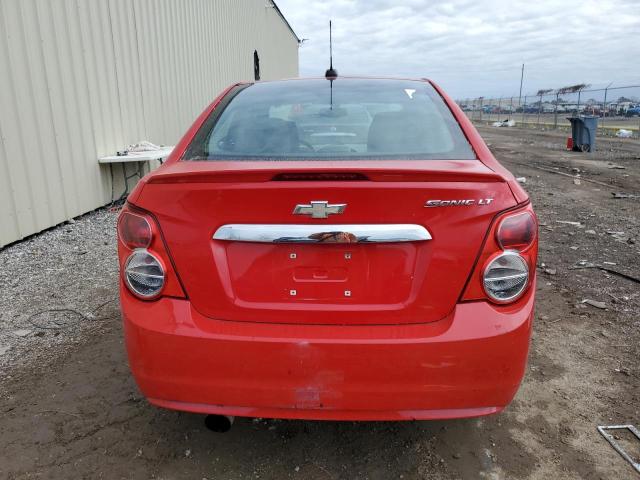 1G1JC5SHXF4156777 - 2015 CHEVROLET SONIC LT RED photo 6