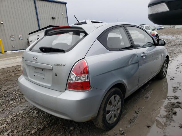 KMHCM3ACXAU167662 - 2010 HYUNDAI ACCENT BLU SILVER photo 3