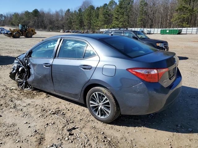 5YFBURHEXHP697874 - 2017 TOYOTA COROLLA L GRAY photo 2