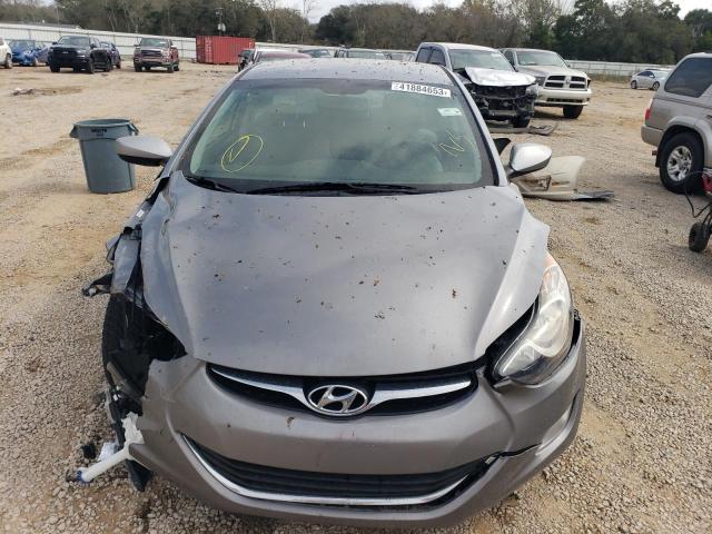 KMHDH4AE3DU660930 - 2013 HYUNDAI ELANTRA GLS SILVER photo 5