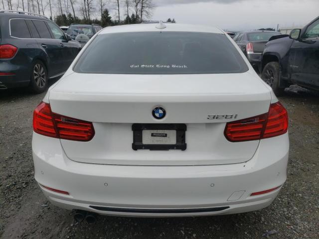 WBA3C1C58EK106318 - 2014 BMW 328 I SULEV WHITE photo 6