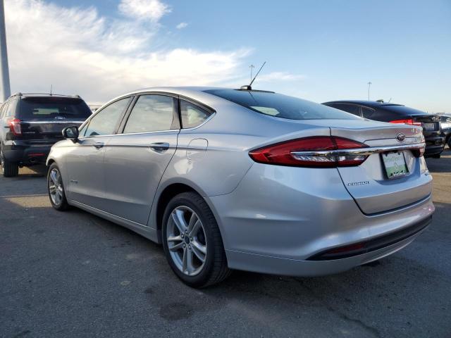 3FA6P0LU0JR147012 - 2018 FORD FUSION SE HYBRID WHITE photo 2