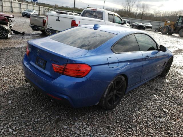 WBA3R1C52EK192806 - 2014 BMW 435 I BLUE photo 3