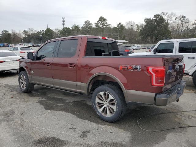 1FTEW1EG4GFA42789 - 2016 FORD F150 SUPERCREW BROWN photo 2
