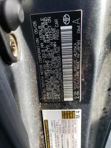 JTKDE167250061766 - 2005 TOYOTA SCION TC ნაცრისფერი ფოტო 12