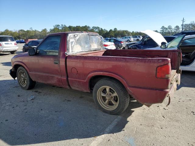 1GCCS1442SK144537 - 1995 CHEVROLET S TRUCK S10 BURGUNDY photo 2