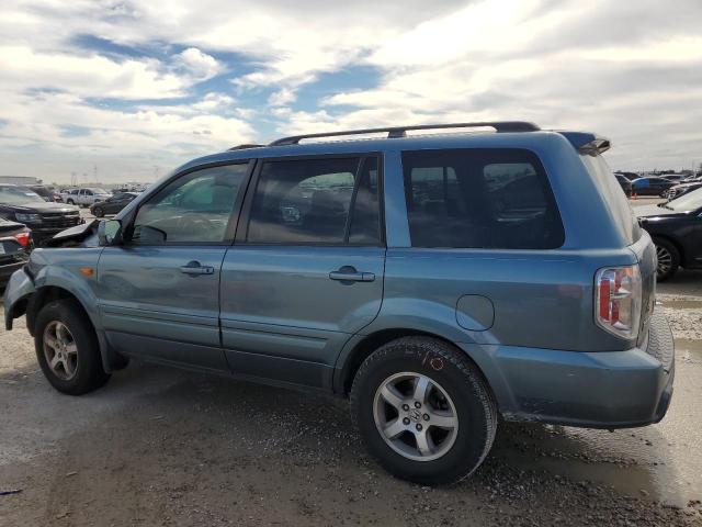 5FNYF28517B000761 - 2007 HONDA PILOT EXL TURQUOISE photo 2