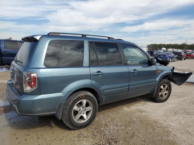 5FNYF28517B000761 - 2007 HONDA PILOT EXL TURQUOISE photo 3