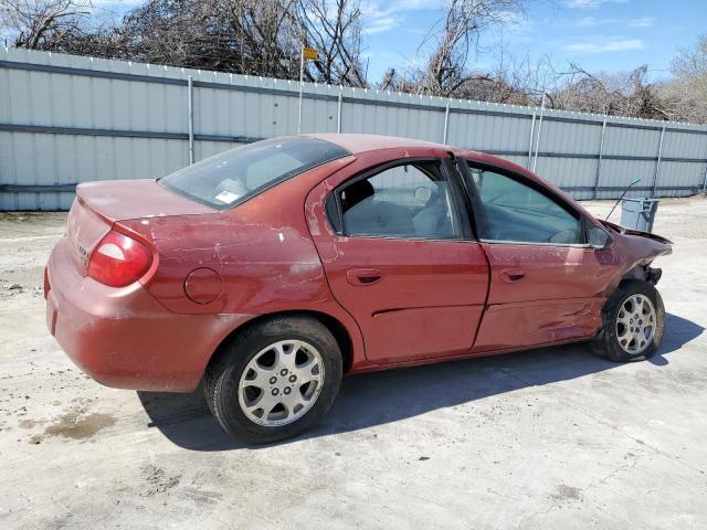 1B3ES56C54D586791 - 2004 DODGE NEON SXT RED photo 3