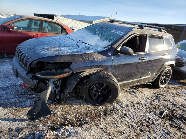 1C4PJMBS2FW593738 - 2015 JEEP CHEROKEE TRAILHAWK BLUE photo 1