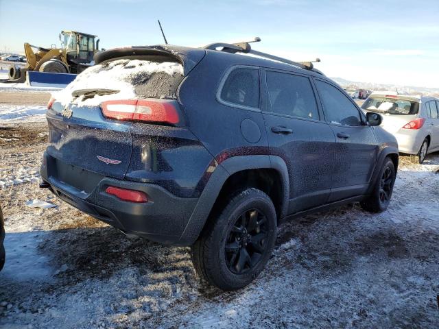 1C4PJMBS2FW593738 - 2015 JEEP CHEROKEE TRAILHAWK BLUE photo 3