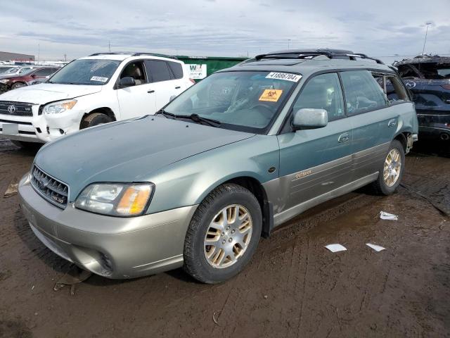 4S3BH806037638409 - 2003 SUBARU LEGACY OUTBACK H6 3.0 LL BEAN GREEN photo 1