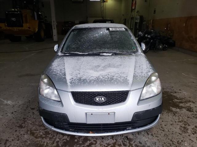 KNADE163886395321 - 2008 KIA RIO 5 SX GRAY photo 5