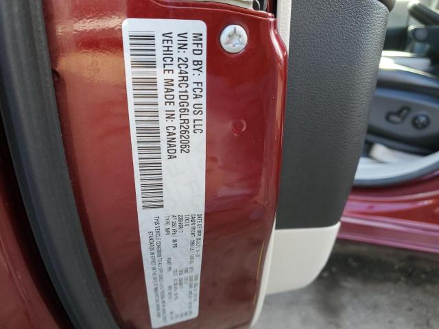 2C4RC1DG6LR262062 - 2020 CHRYSLER VOYAGER LXI BURGUNDY photo 13