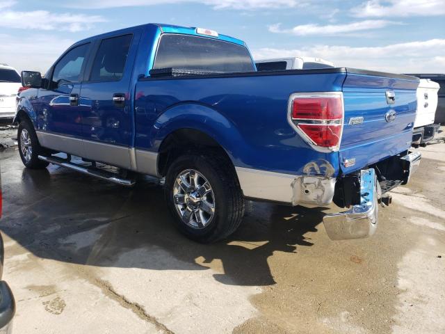 1FTFW1CF5DKD87962 - 2013 FORD F150 SUPERCREW BLUE photo 2