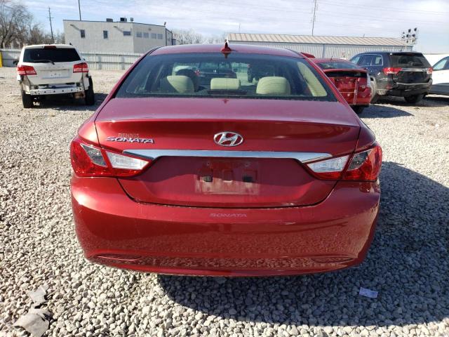 5NPEB4AC4DH658915 - 2013 HYUNDAI SONATA GLS MAROON photo 6