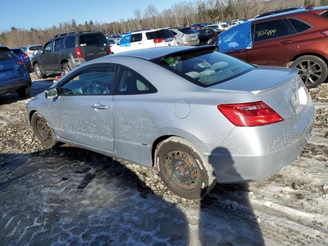 2HGFG12656H583877 - 2006 HONDA CIVIC LX SILVER photo 2