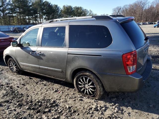 KNDMH4C7XC6435281 - 2012 KIA SEDONA EX GRAY photo 2