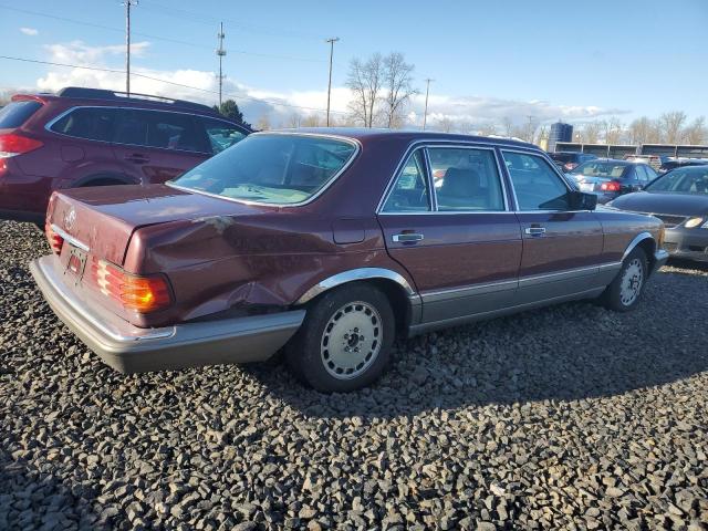 WDBCA35D8HA303006 - 1987 MERCEDES-BENZ 420 SEL RED photo 3