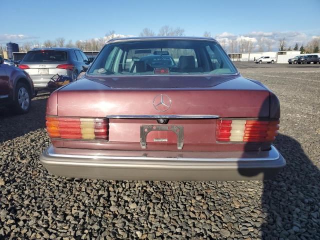 WDBCA35D8HA303006 - 1987 MERCEDES-BENZ 420 SEL RED photo 6