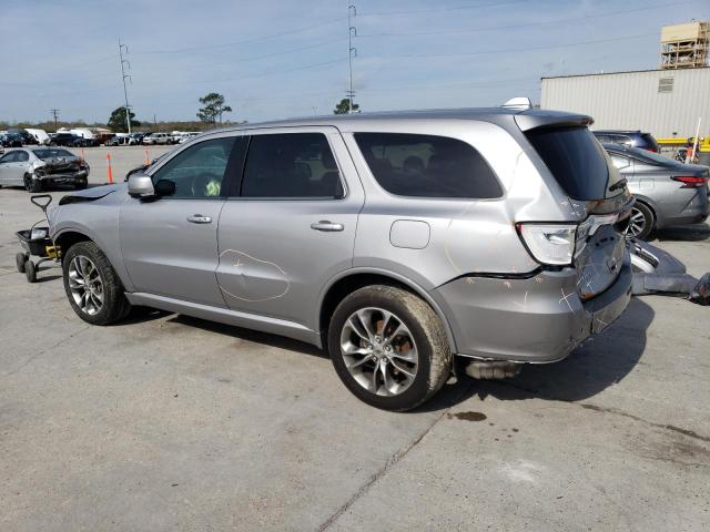 1C4RDJDGXLC155263 - 2020 DODGE DURANGO GT SILVER photo 2