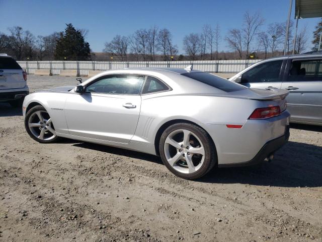 2G1FD1E34F9266278 - 2015 CHEVROLET CAMARO LT SILVER photo 2