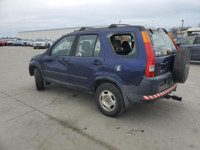 JHLRD77443C003504 - 2003 HONDA CR-V LX BLUE photo 2