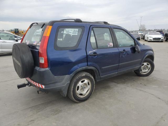 JHLRD77443C003504 - 2003 HONDA CR-V LX BLUE photo 3