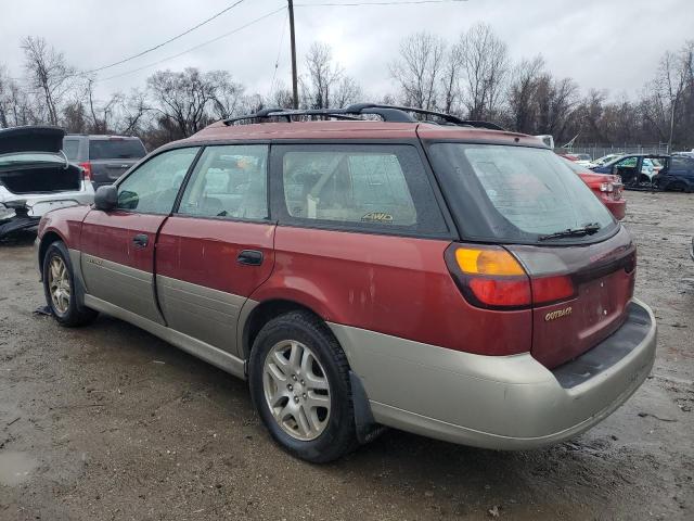 4S3BH675237618955 - 2003 SUBARU LEGACY OUTBACK AWP 勃艮第红 照片 2