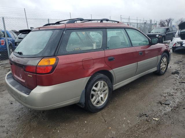 4S3BH675237618955 - 2003 SUBARU LEGACY OUTBACK AWP 勃艮第红 照片 3