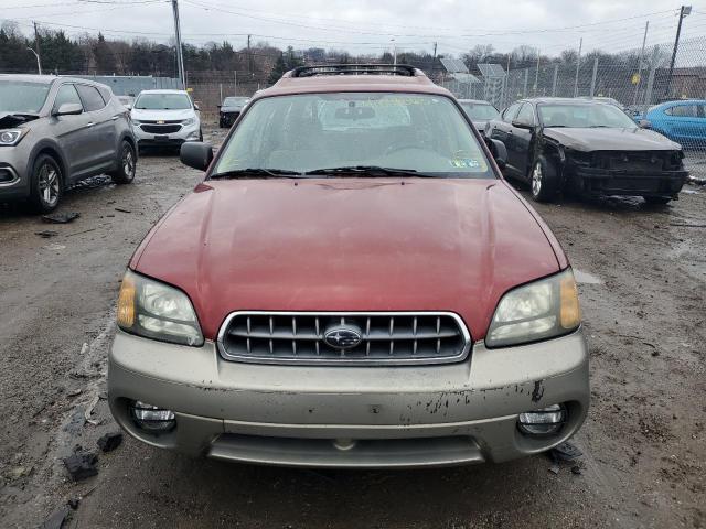 4S3BH675237618955 - 2003 SUBARU LEGACY OUTBACK AWP 勃艮第红 照片 5
