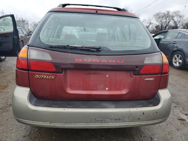 4S3BH675237618955 - 2003 SUBARU LEGACY OUTBACK AWP 勃艮第红 照片 6