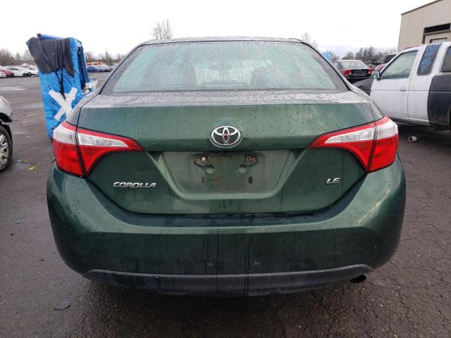 5YFBURHE3EP118039 - 2014 TOYOTA COROLLA L GREEN photo 6